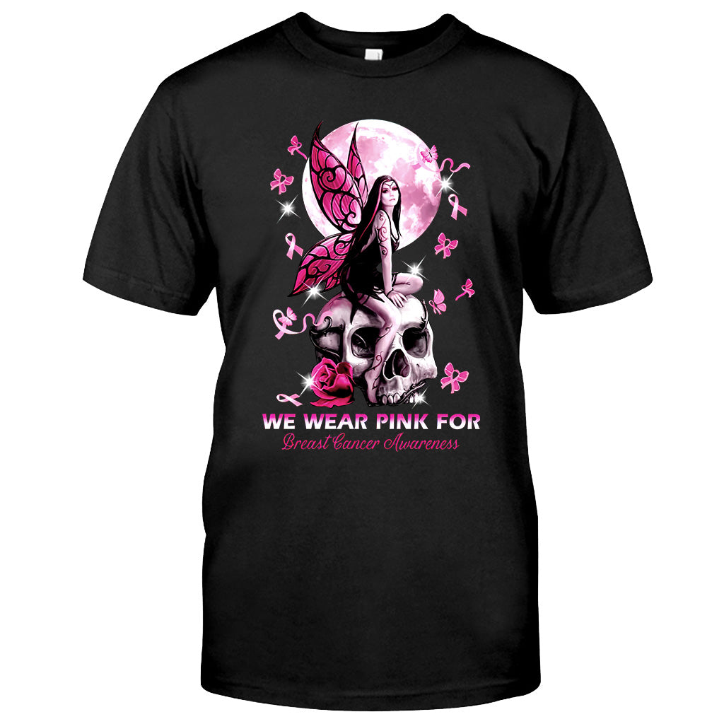 Nous portons du rose pour la sensibilisation au cancer du sein - T-shirt et sweat à capuche 0822