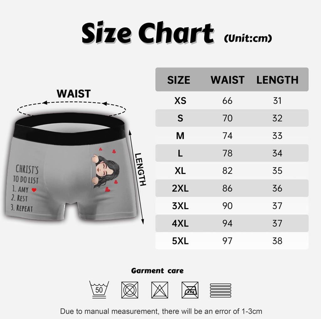 To Do List - Personalized Gift For Him Men's Boxer Briefs