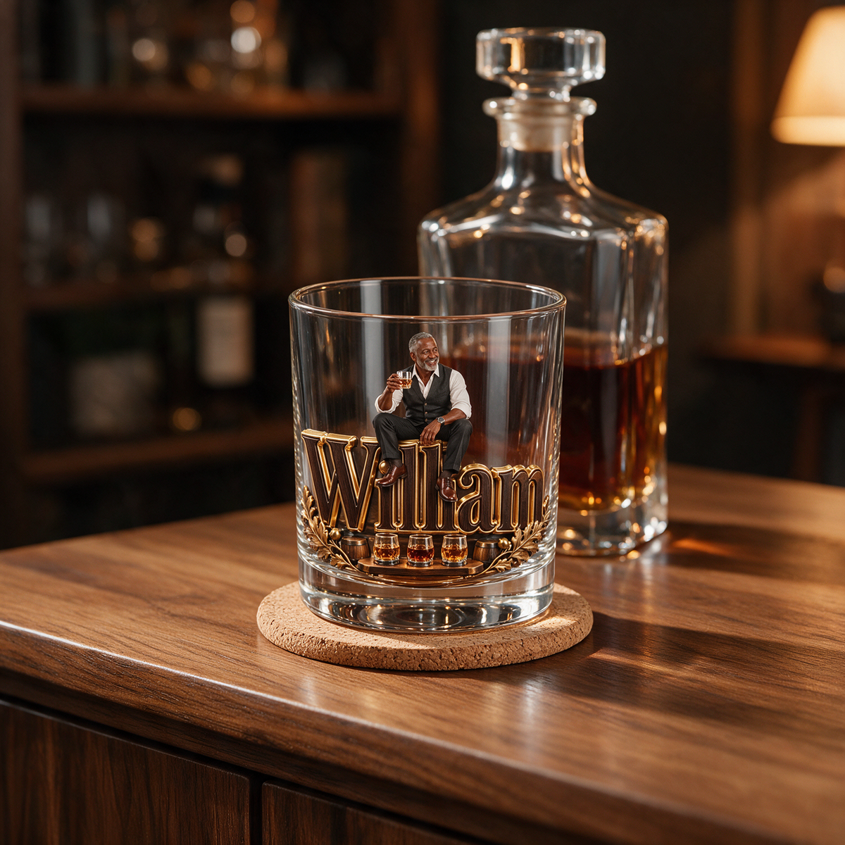 Personalisierbares Whiskey-Glas für Verkostungen - Geschenk für ältere Männer