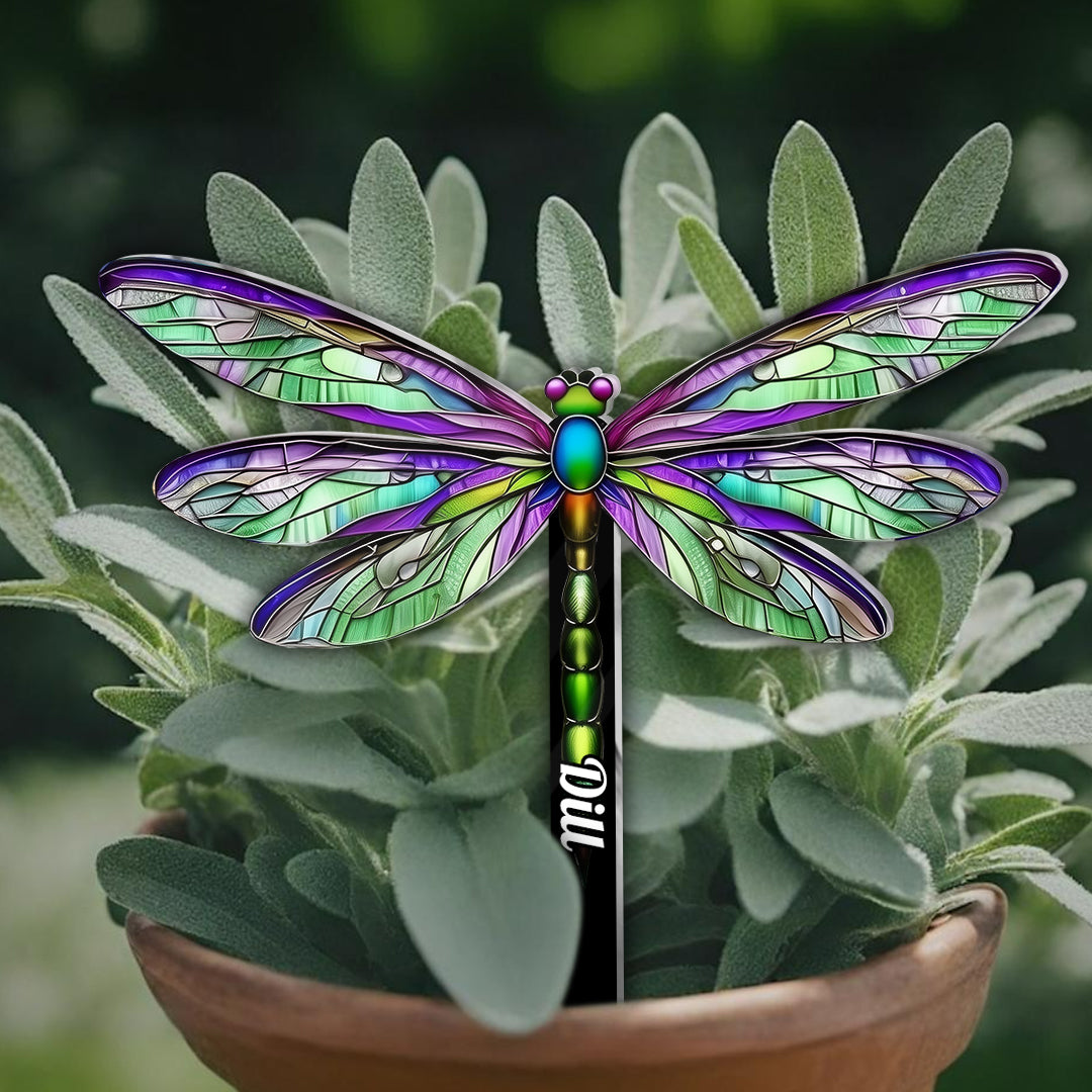 Stunning Hummingbird, Bee, Butterfly... - Personalized Gardening Plant Marker Stake