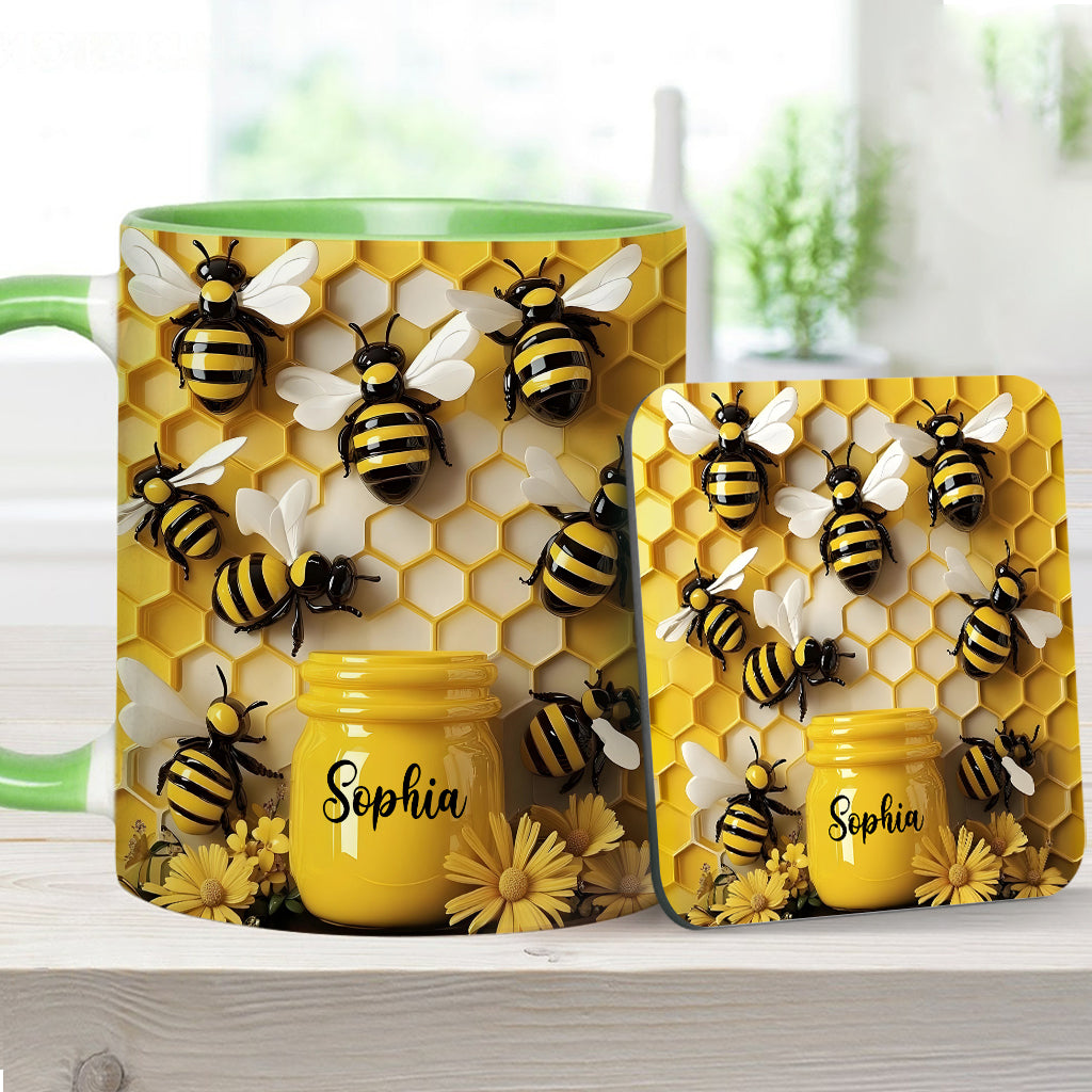 Gardening Stunning Bee - Personalized Gardening Accent Mug