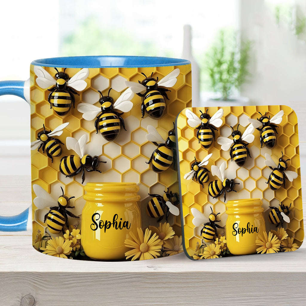 Gardening Stunning Bee - Personalized Gardening Accent Mug