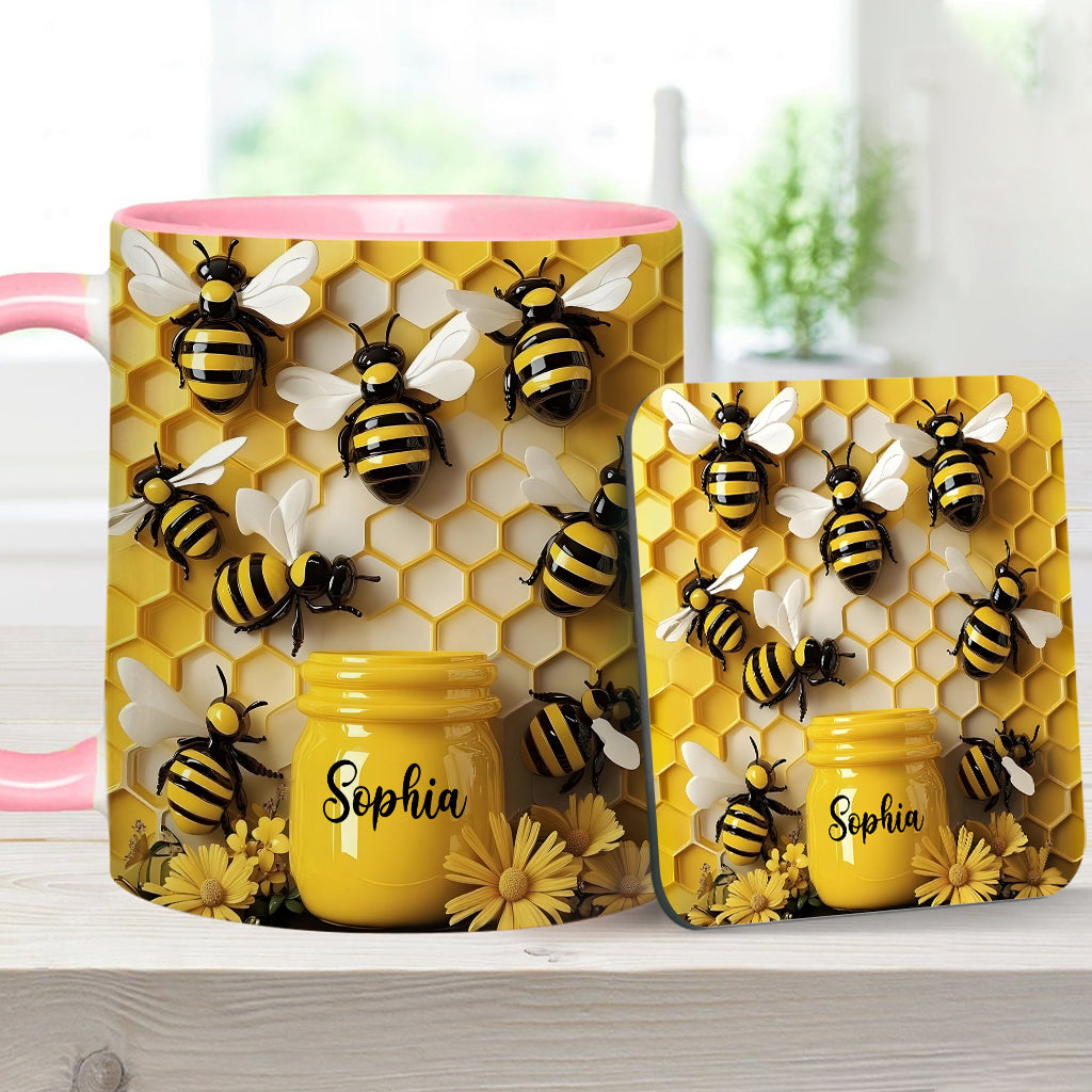 Gardening Stunning Bee - Personalized Gardening Accent Mug