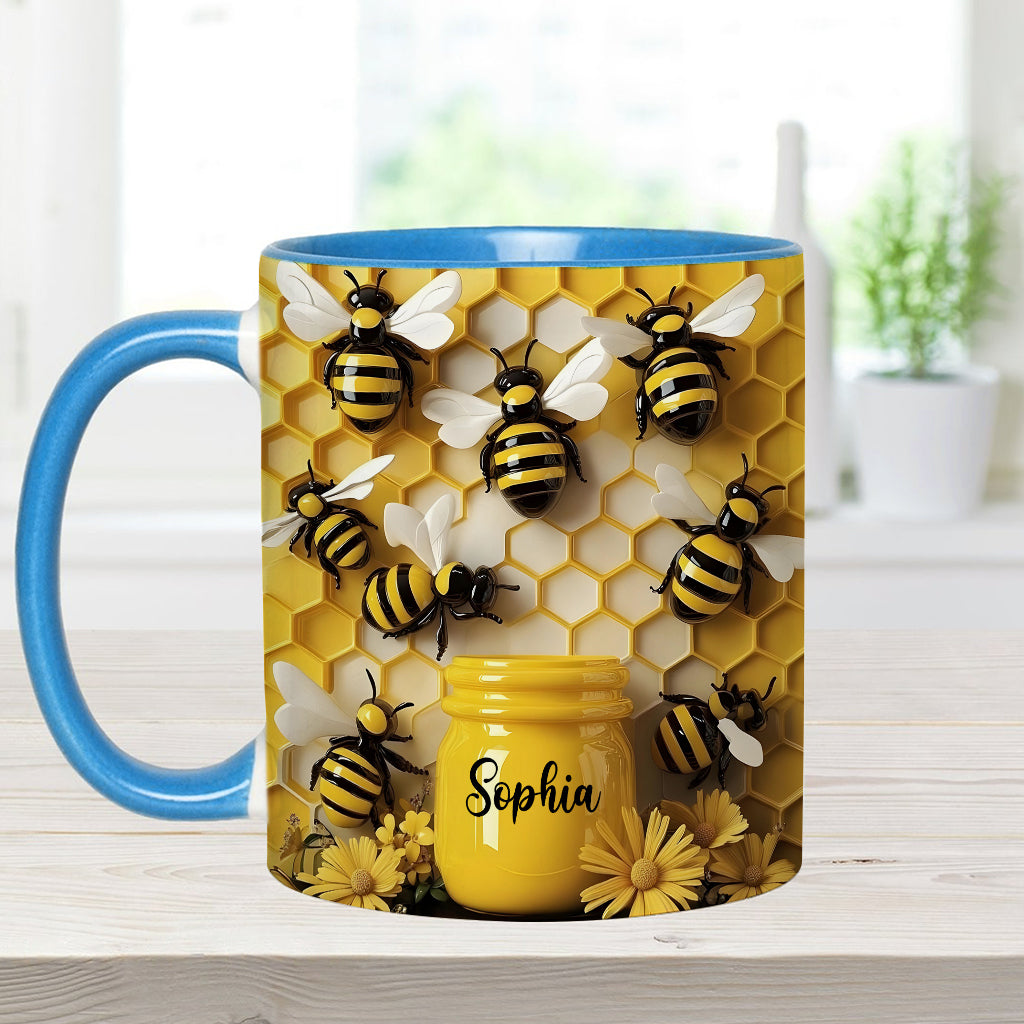 Gardening Stunning Bee - Personalized Gardening Accent Mug