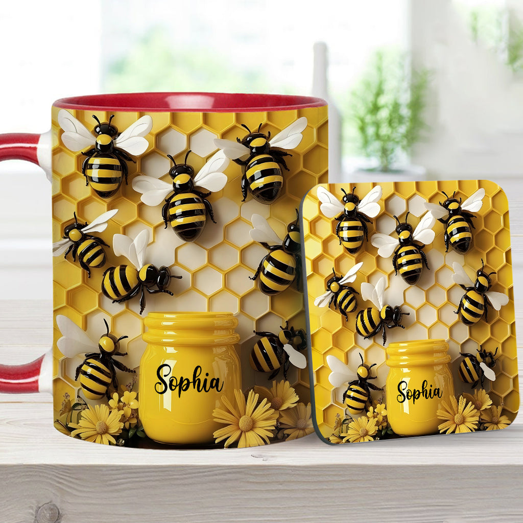 Gardening Stunning Bee - Personalized Gardening Accent Mug