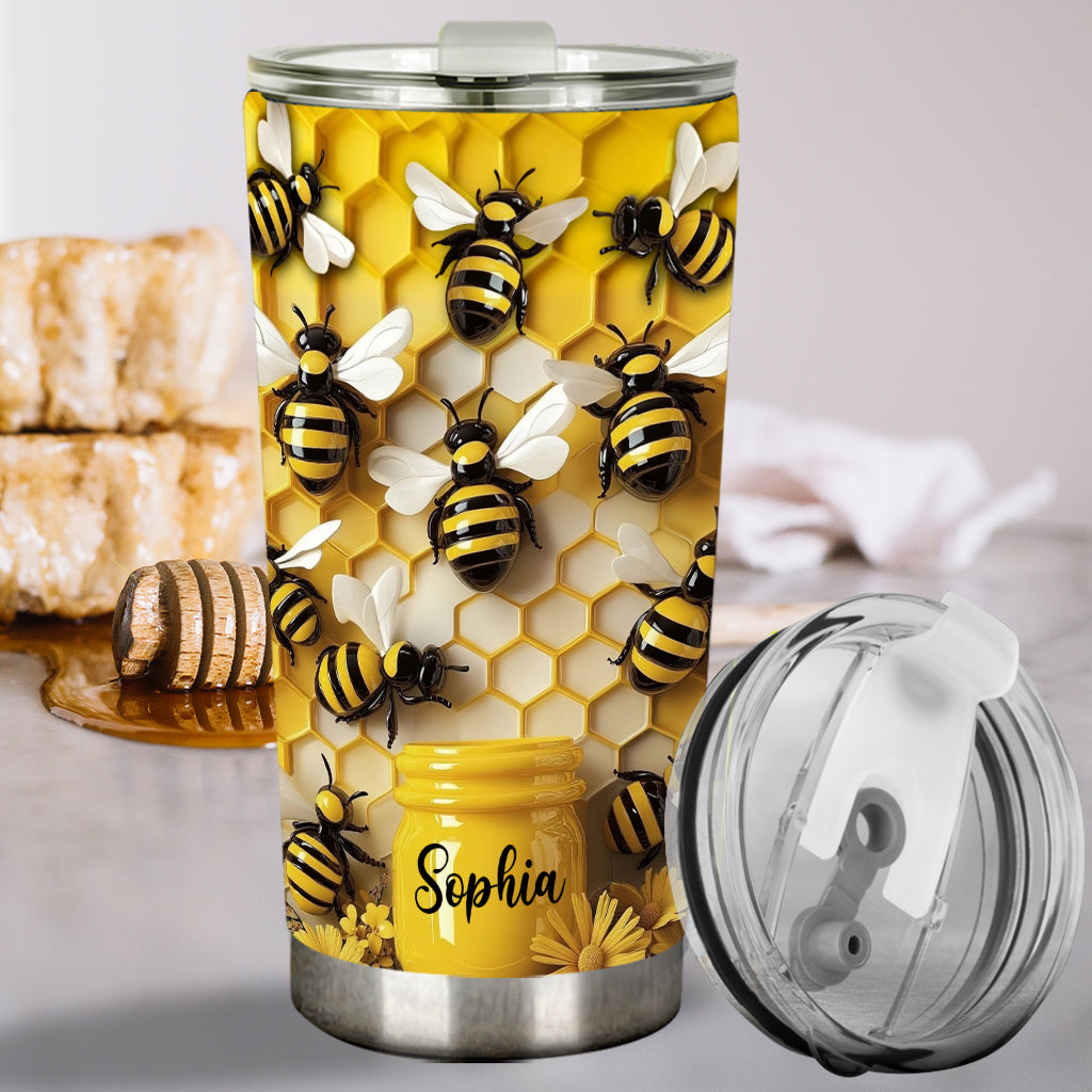 Stunning Bee - Personalized Gardening Tumbler