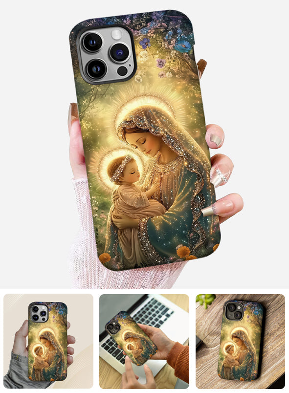 Mutter Maria - Christliche Handyhülle mit Vollbild