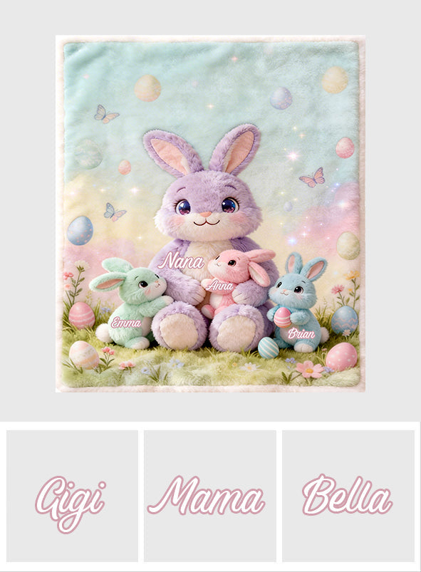 Oster-Oma-Hase - Personalisierte Oma-Decke