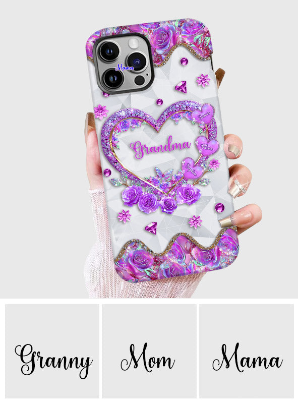 Grandma's Mom's Sweethearts - Personalized Grandma Full Print Phone Case