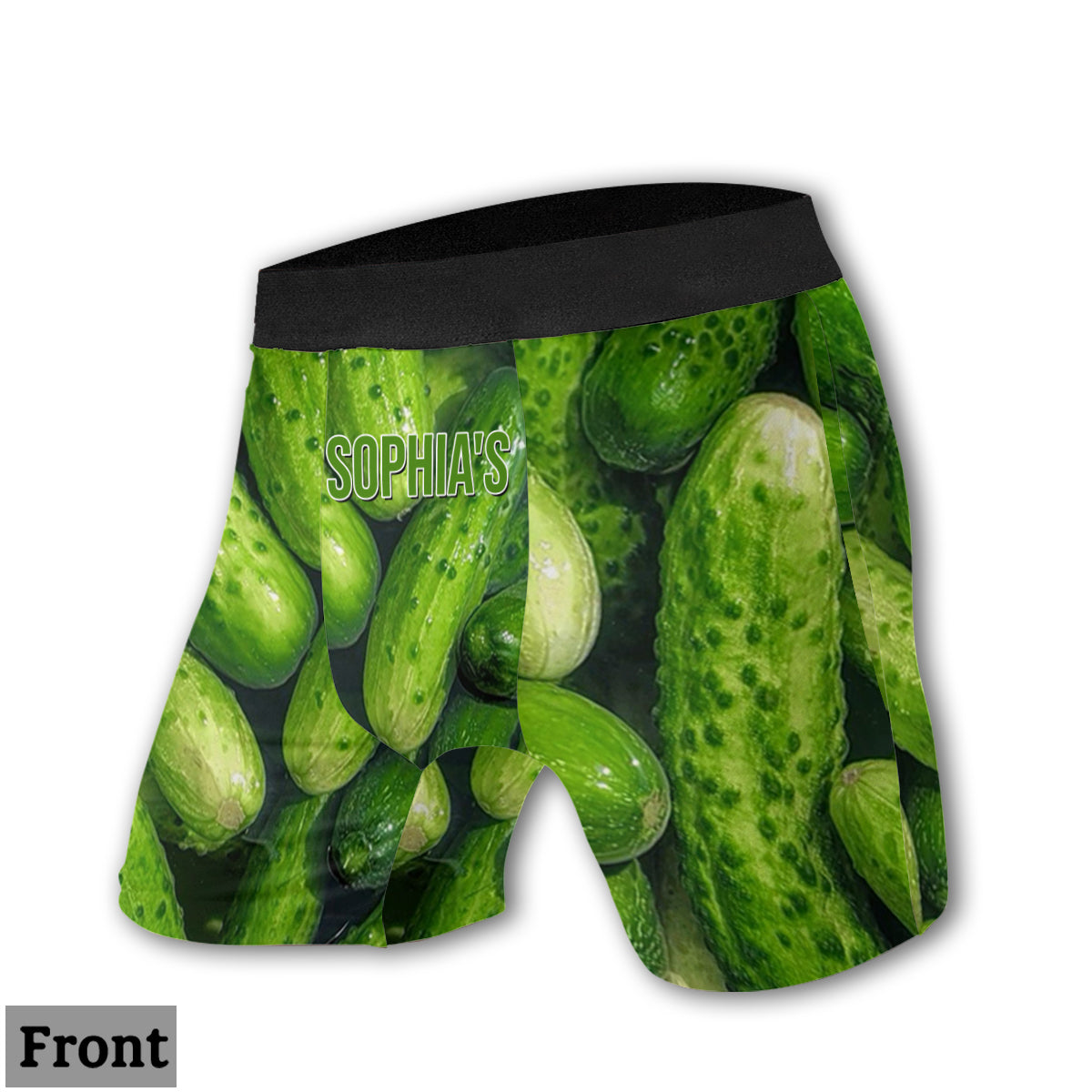 Cucumber And Peach Couple - Personalized Couple Women Briefs & Men Boxer Briefs