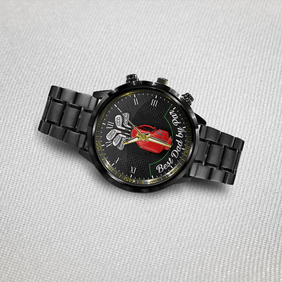 Best Dad By Par - Personalized Golf Hand Watch