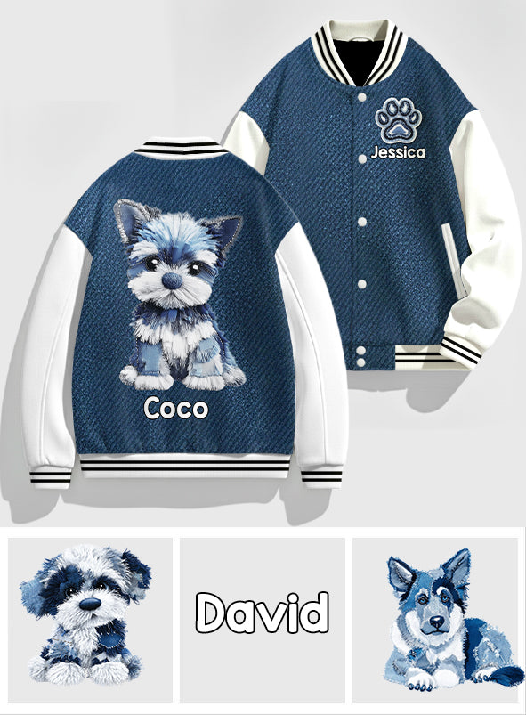 Cooler Hund – Personalisierte Hunde-Collegejacke