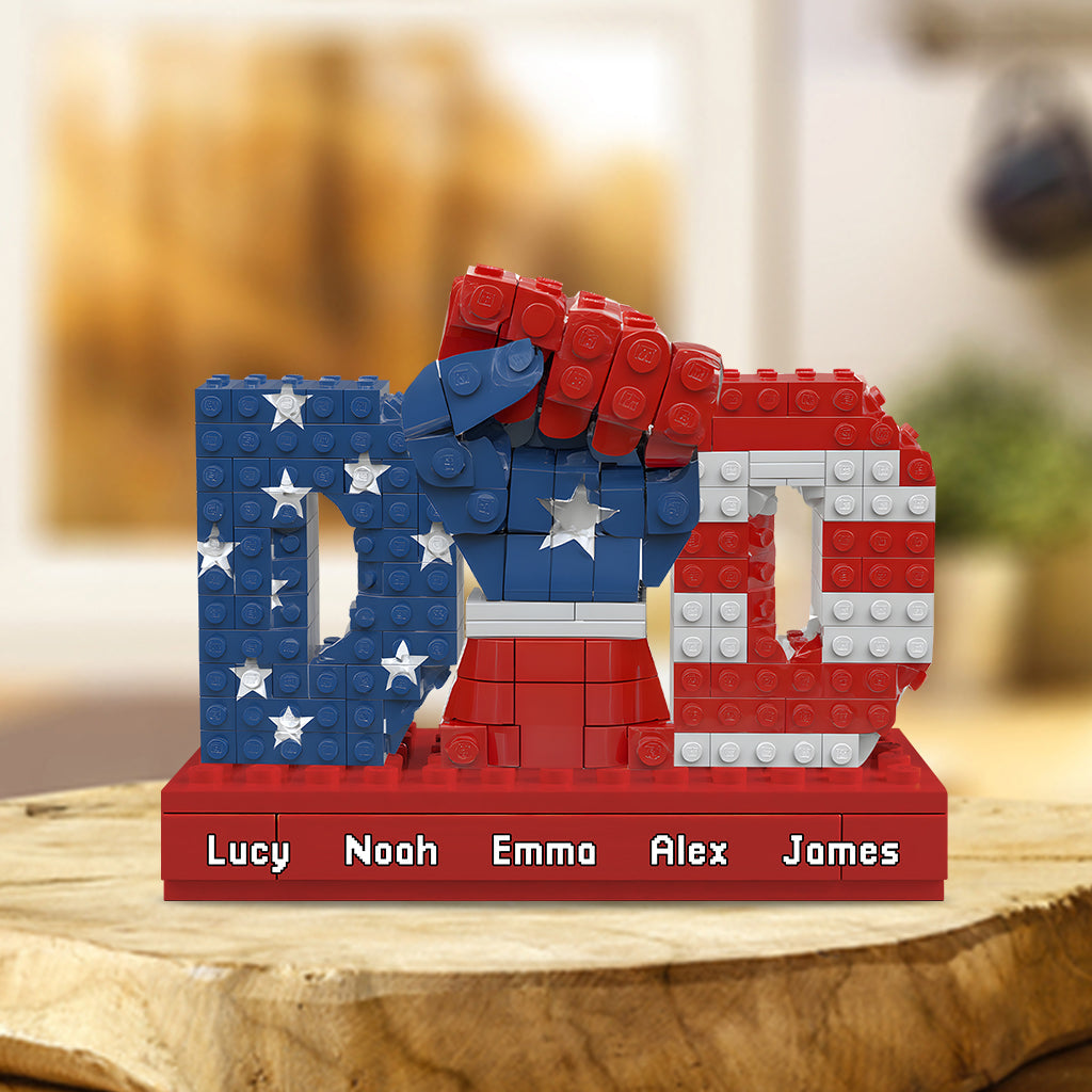 Strong Dad Fist - Personalized Father Custom Shaped Acrylic Plaque