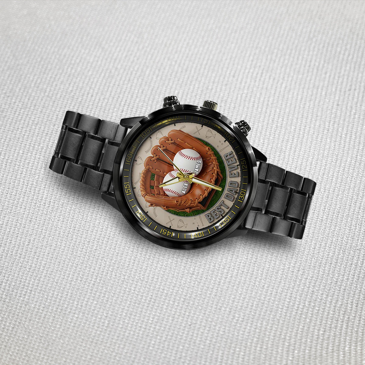 We Caught The Best Dad Baseball, Softball - Personalized Father Hand Watch