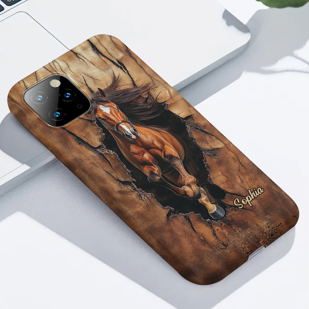 Horse Lovers - Personalized Horse Full Print Phone Case
