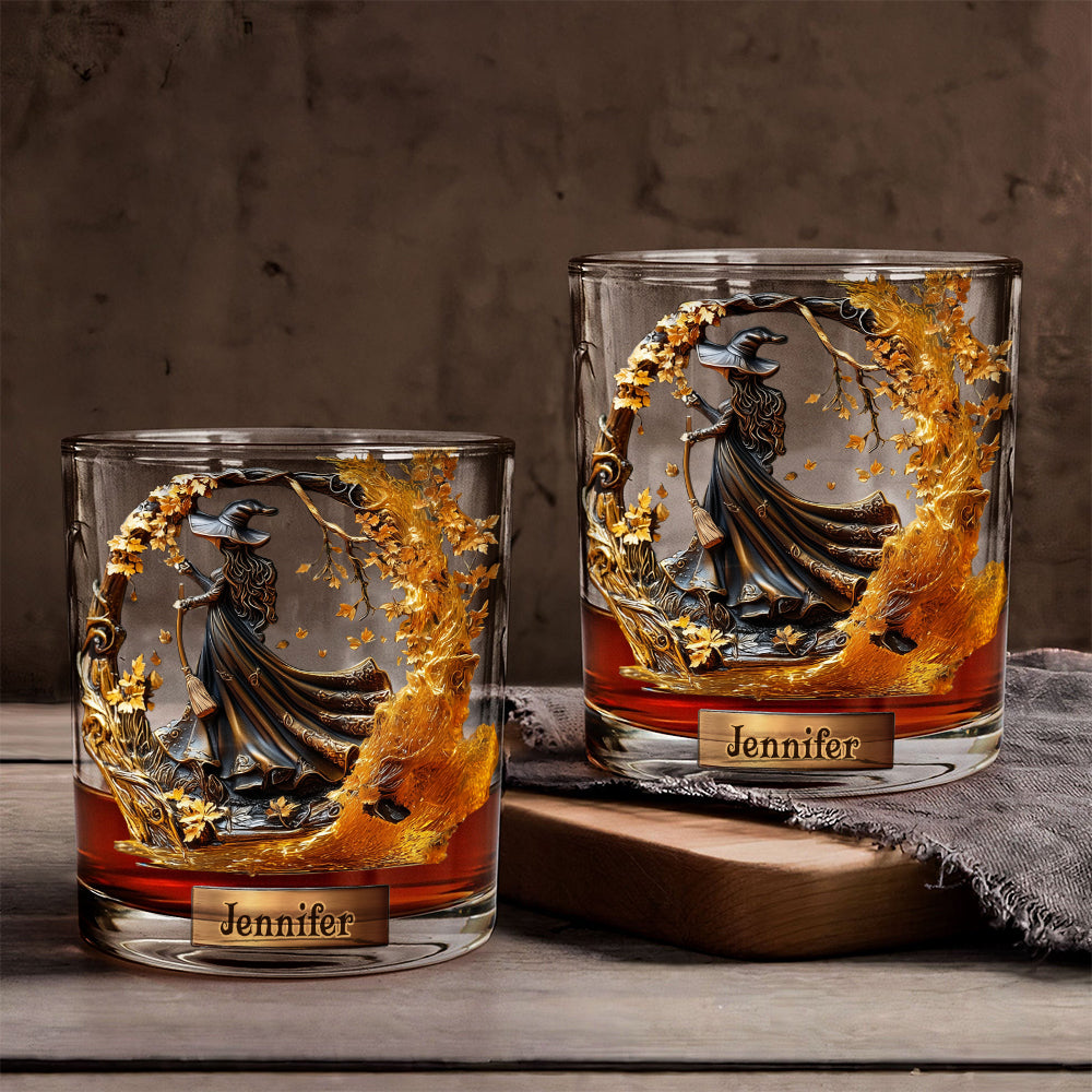 Beautiful Witch - Personalized Witch Whiskey Glass