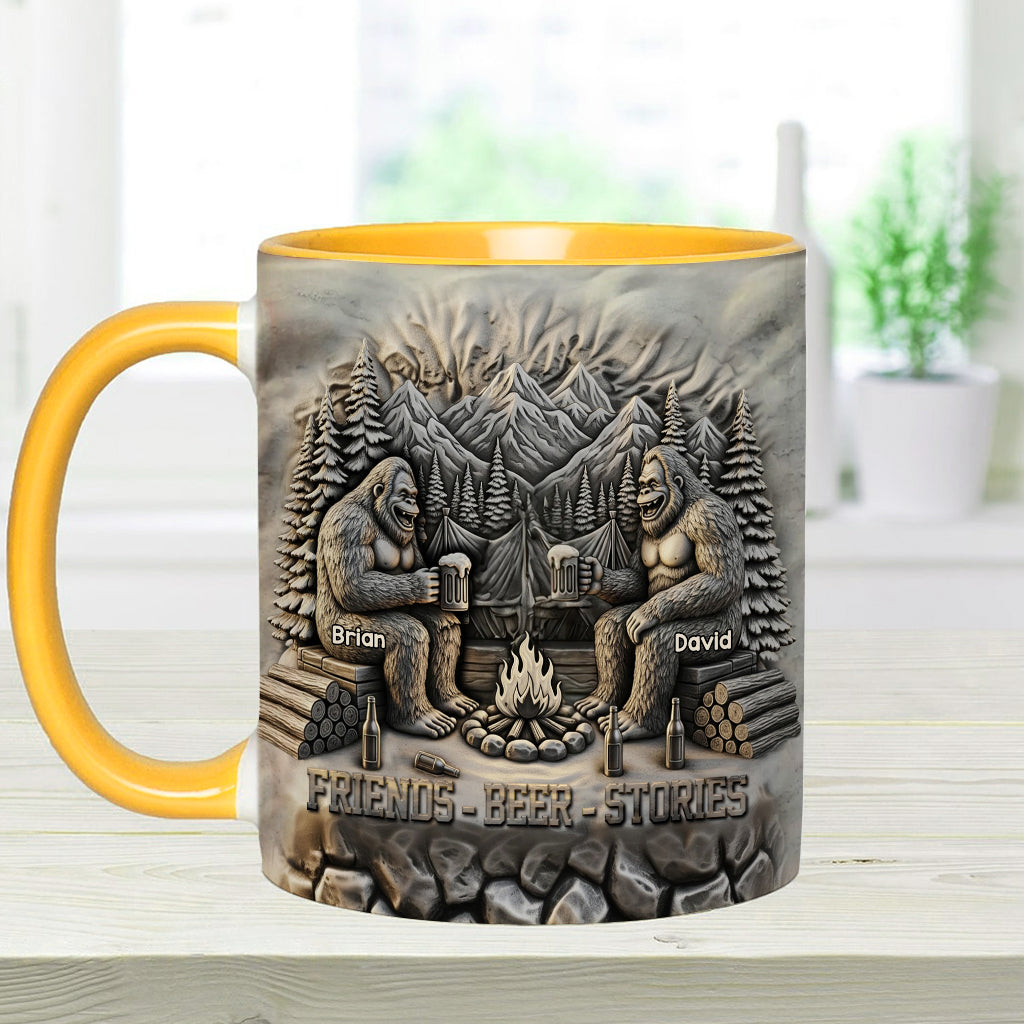 Friends Beer Stories - Personalized Camping Accent Mug