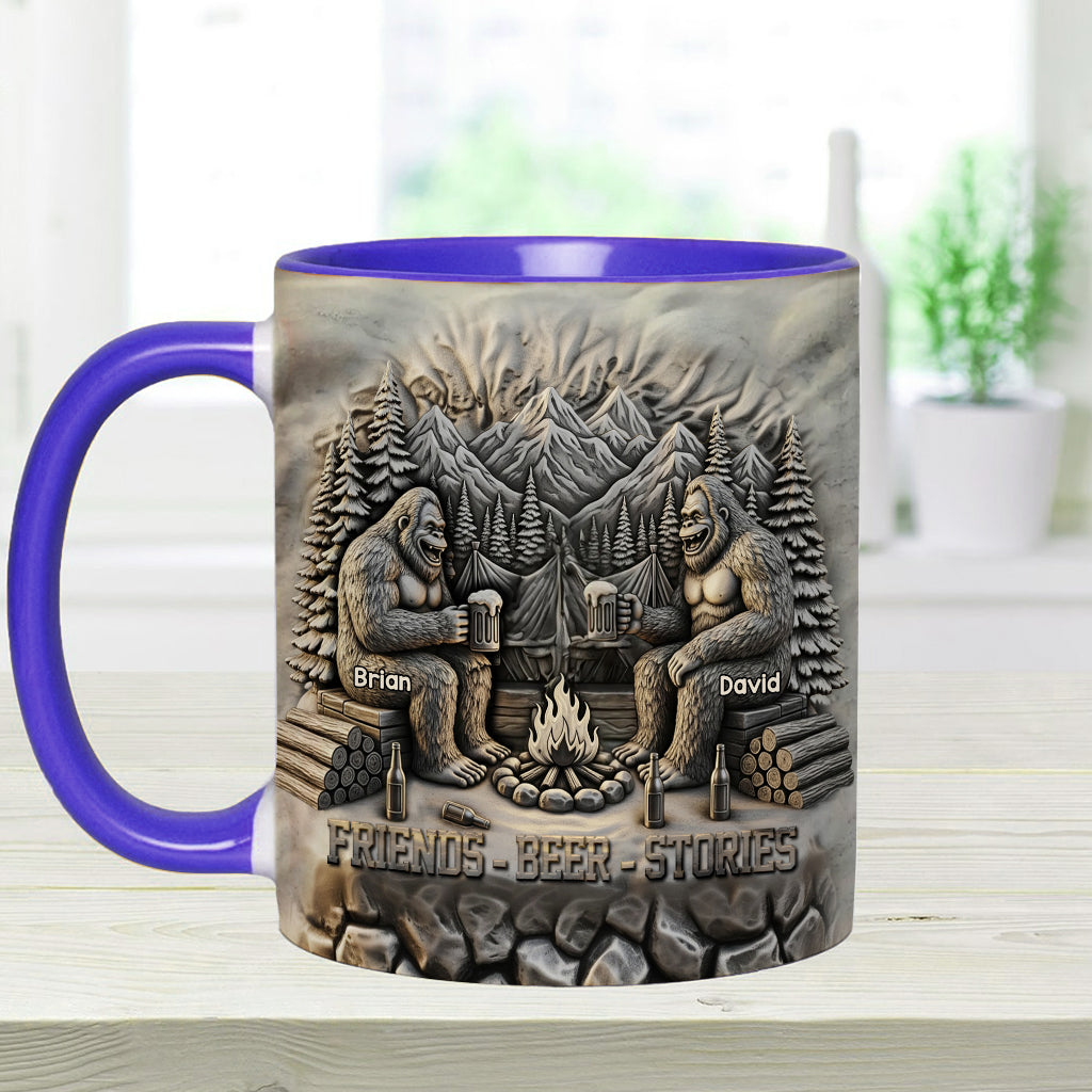 Friends Beer Stories - Personalized Camping Accent Mug