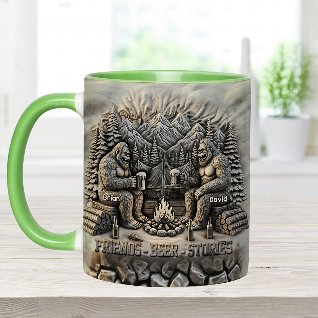 Friends Beer Stories - Personalized Camping Accent Mug