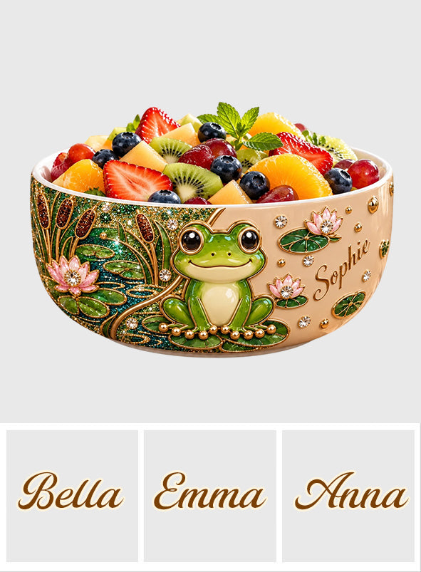 Liebe Frosch - Personalisierte Frosch Keramikschüssel