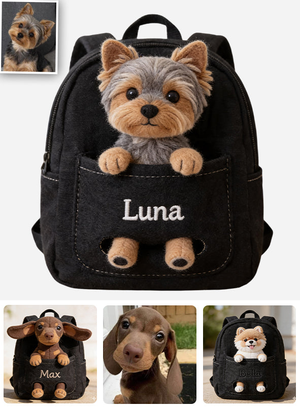 Perfekter Begleiter - Personalisierter Rucksack mit wechselbarem Lederpatch