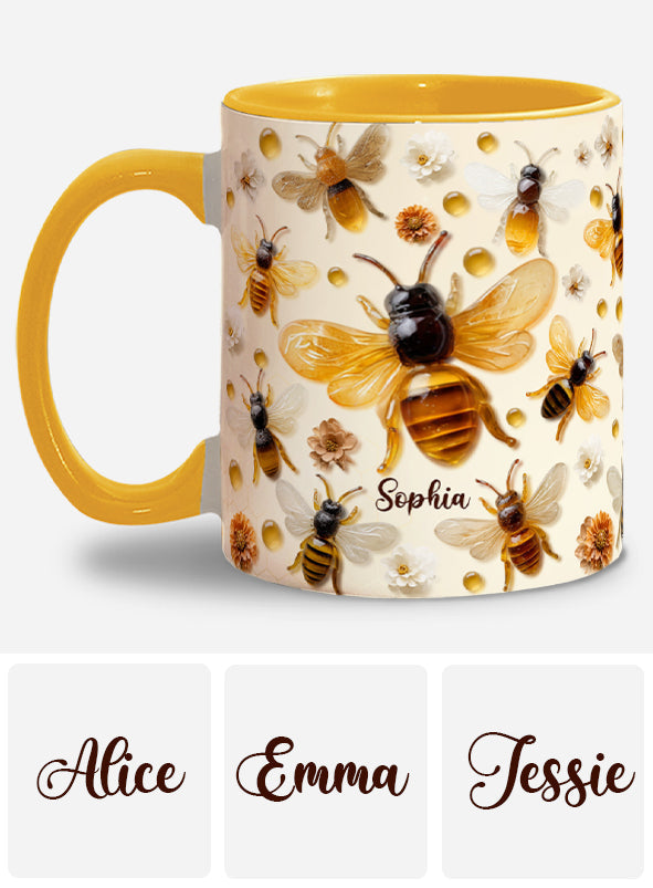 Crystal Bees – Personalisierte Tasse mit Bienenmotiv