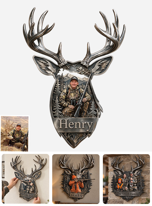 Born To Hunt - Personalized Hunting 3D Printed Cut Metal Sign