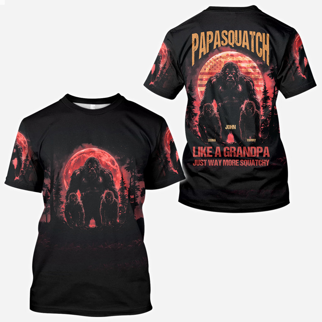 Papasquatch - Personalized Father All Over Shirt