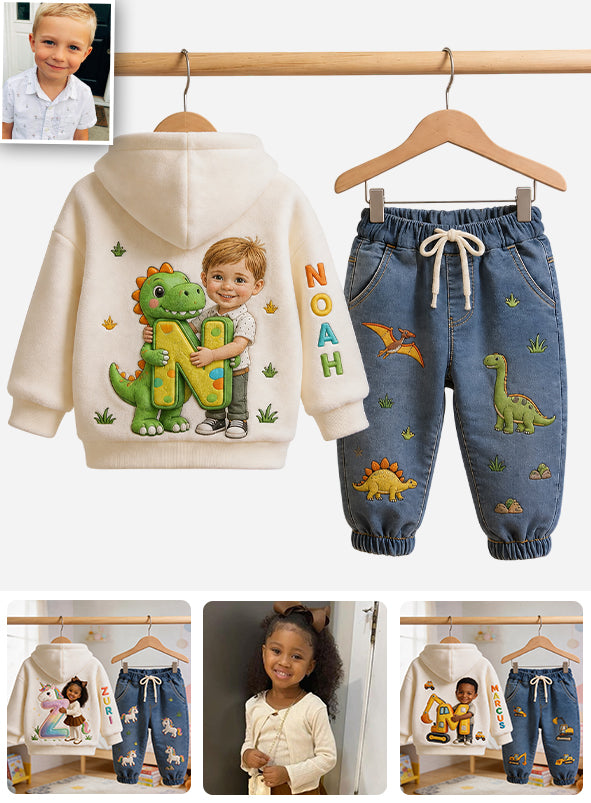 Hoodie & Jogging Enfant Personnalisé - Thème Alphabet Photo