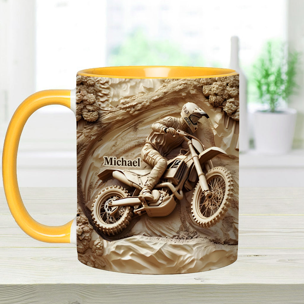 Cool Dirt Bike, Motocross - Personalized Dirt Bike Accent Mug