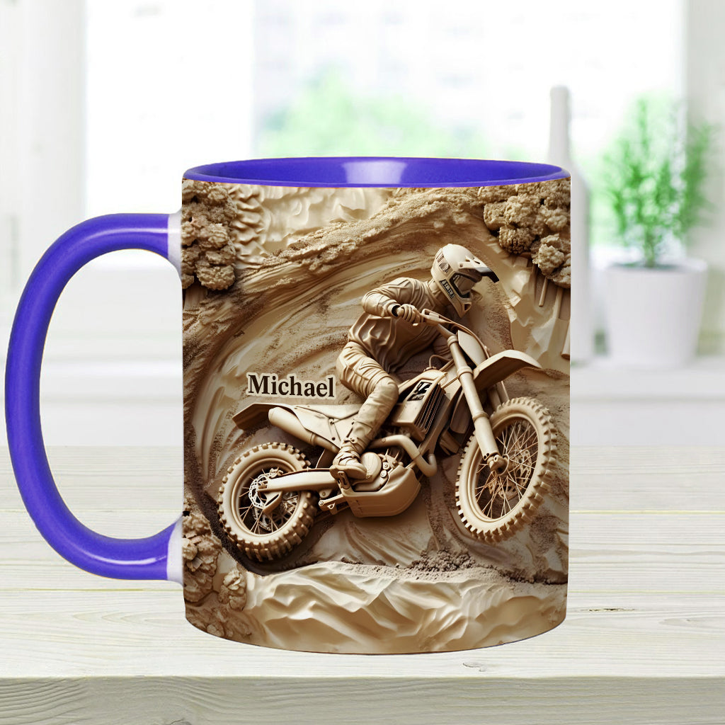 Cool Dirt Bike, Motocross - Personalized Dirt Bike Accent Mug