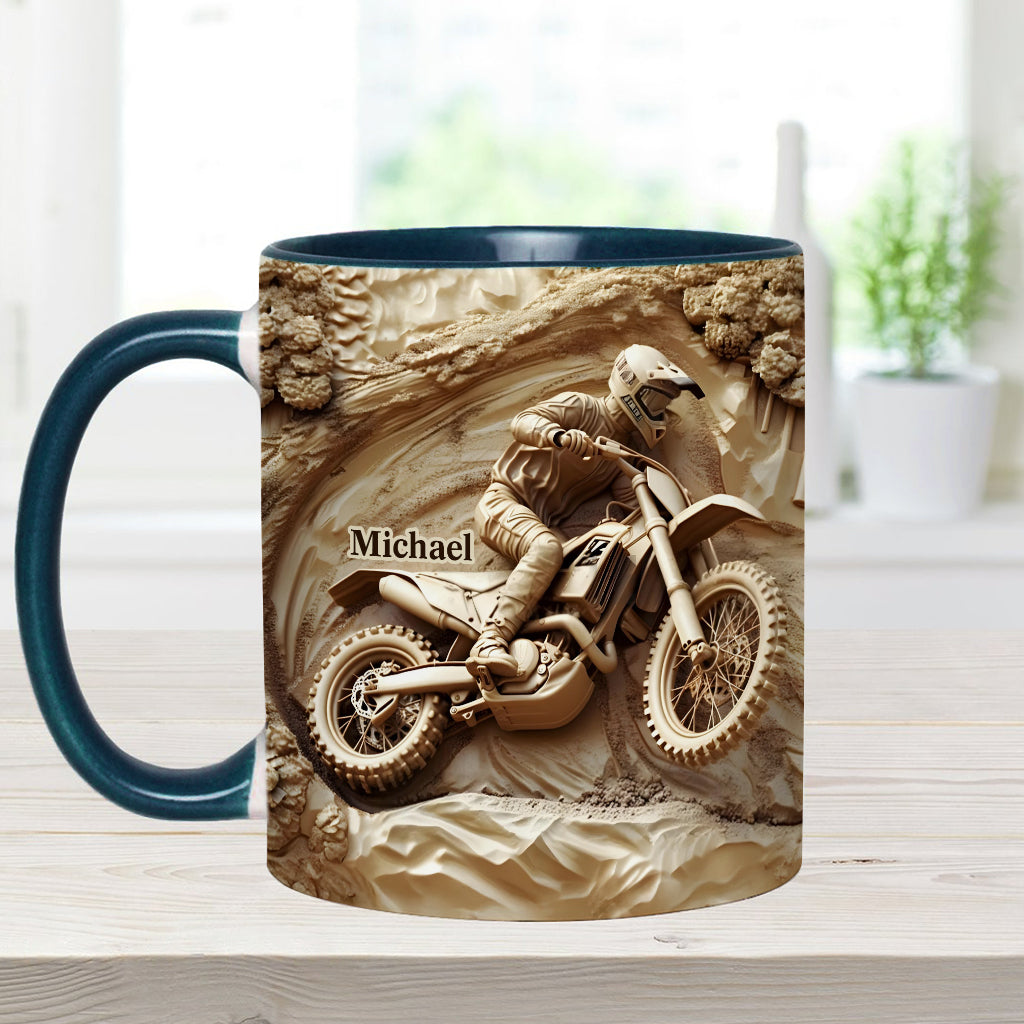 Cool Dirt Bike, Motocross - Personalized Dirt Bike Accent Mug