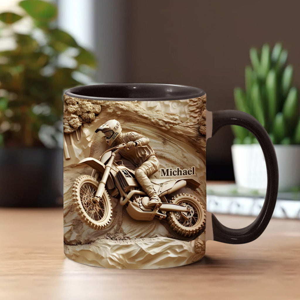 Cool Dirt Bike, Motocross - Personalized Dirt Bike Accent Mug