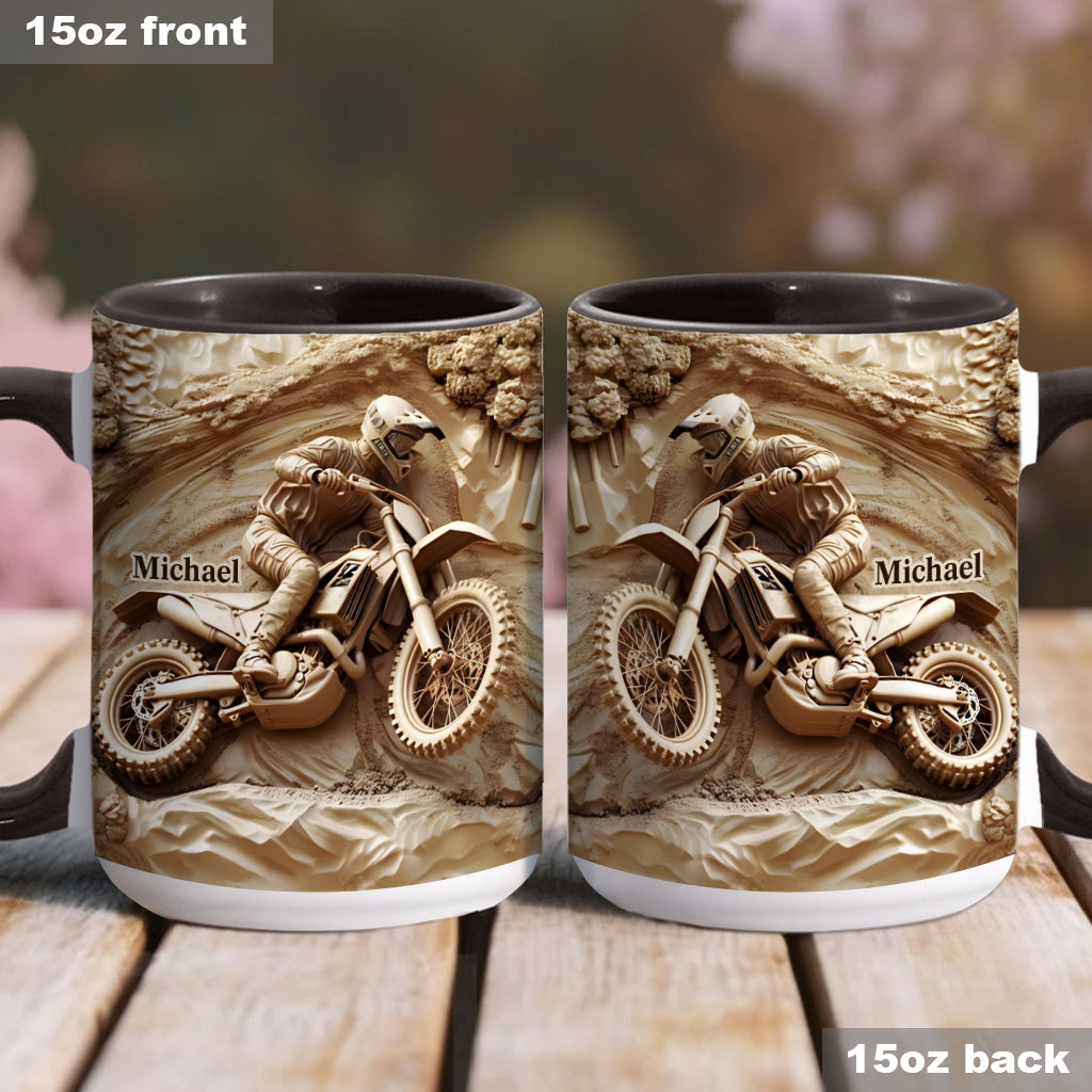 Cool Dirt Bike, Motocross - Personalized Dirt Bike Accent Mug