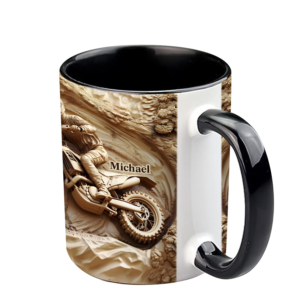 Cool Dirt Bike, Motocross - Personalized Dirt Bike Accent Mug