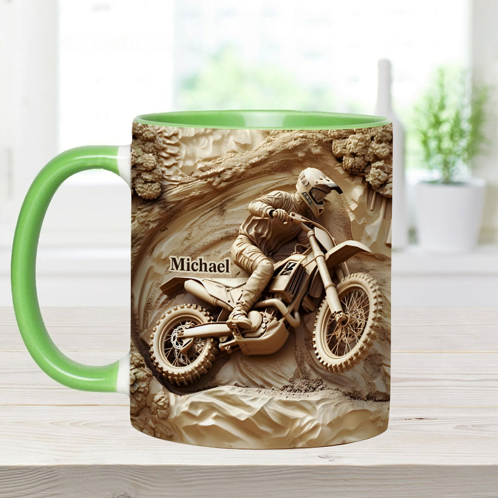 Cool Dirt Bike, Motocross - Personalized Dirt Bike Accent Mug