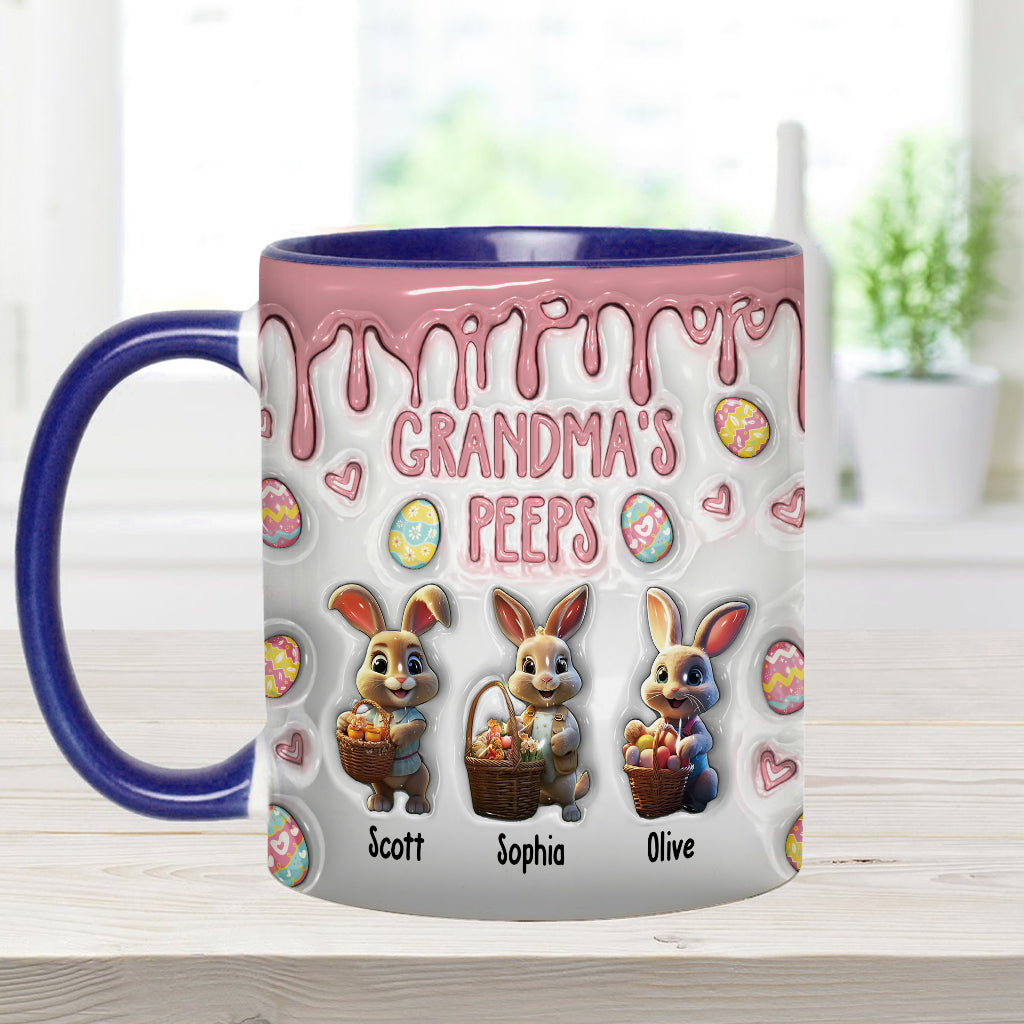 Grandma's Peeps - Personalized Grandma Accent Mug