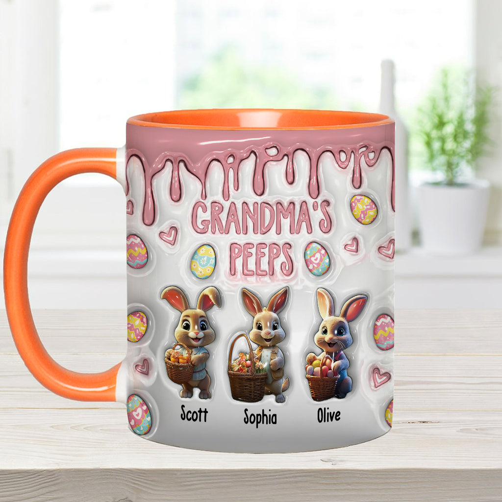 Grandma's Peeps - Personalized Grandma Accent Mug