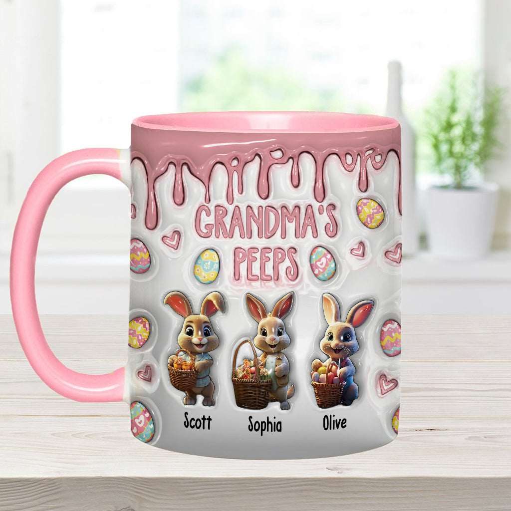 Grandma's Peeps - Personalized Grandma Accent Mug