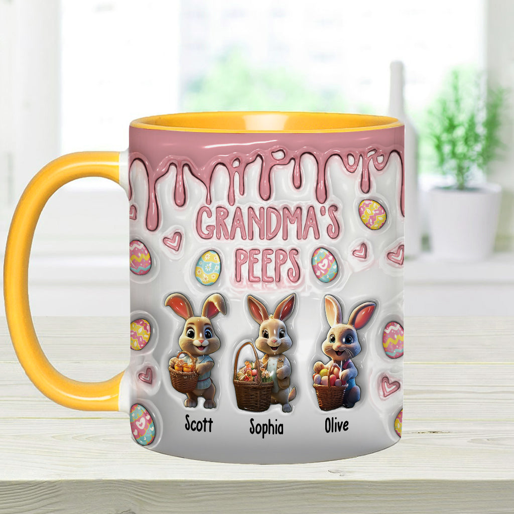 Grandma's Peeps - Personalized Grandma Accent Mug
