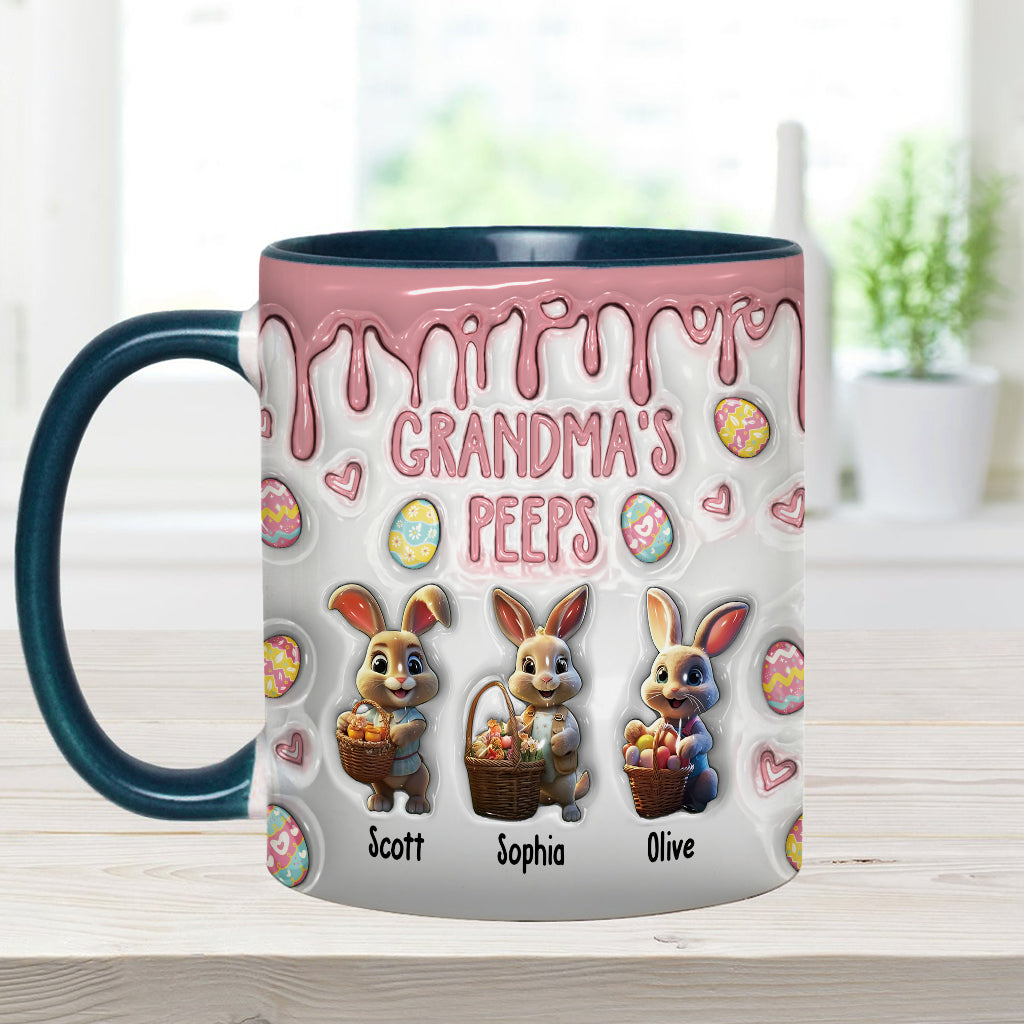 Grandma's Peeps - Personalized Grandma Accent Mug