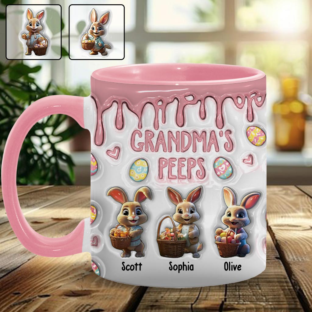 Grandma's Peeps - Personalized Grandma Accent Mug