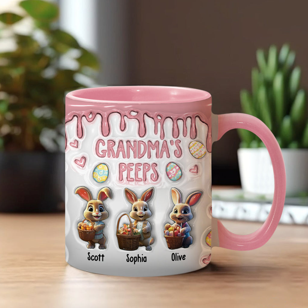 Grandma's Peeps - Personalized Grandma Accent Mug
