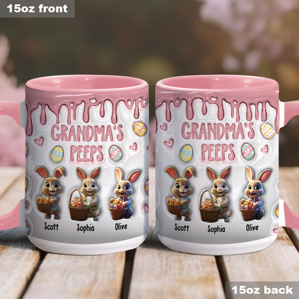 Grandma's Peeps - Personalized Grandma Accent Mug