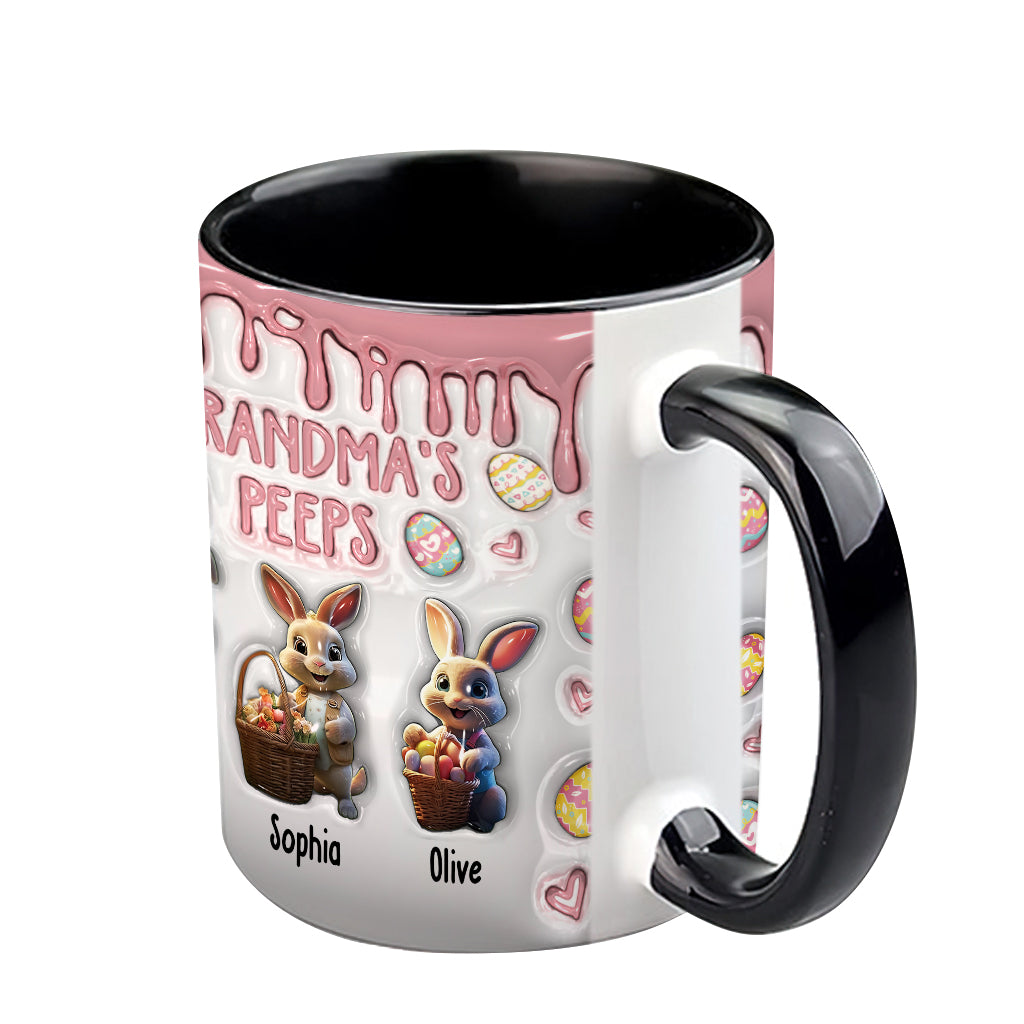 Grandma's Peeps - Personalized Grandma Accent Mug