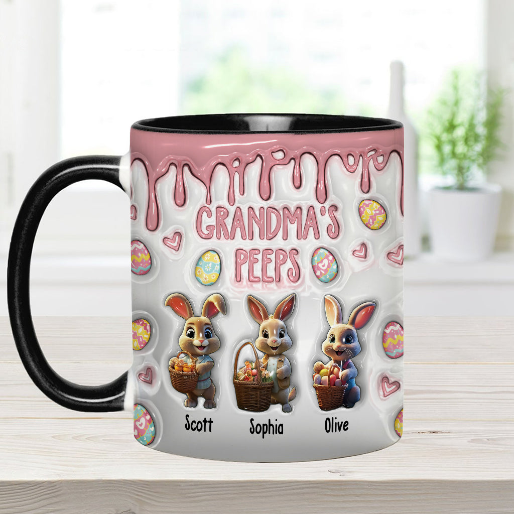 Grandma's Peeps - Personalized Grandma Accent Mug