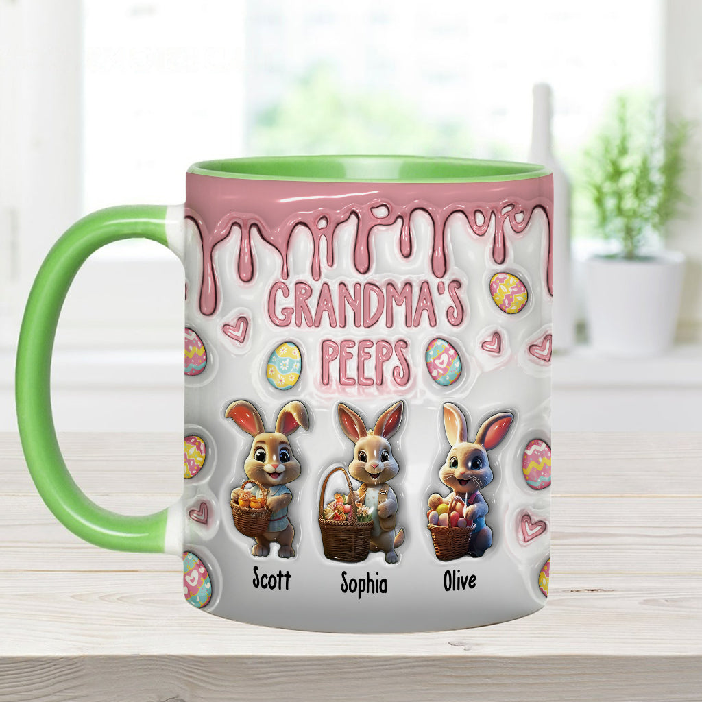 Grandma's Peeps - Personalized Grandma Accent Mug