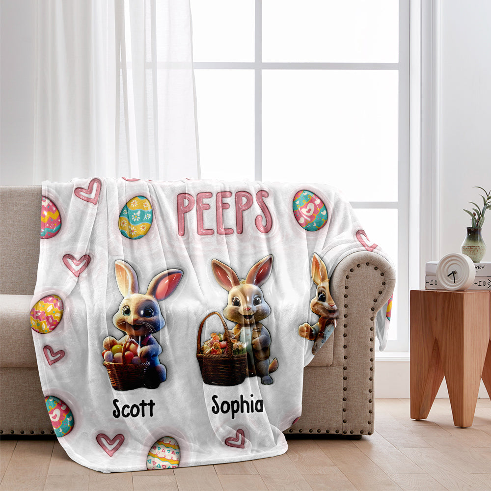 Grandma's Peeps - Personalized Grandma Blanket