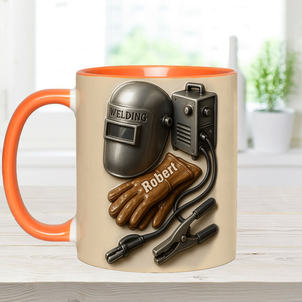 Welder Tools - Personalized Welder Accent Mug