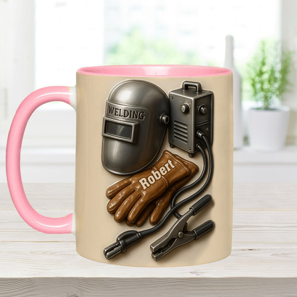 Welder Tools - Personalized Welder Accent Mug